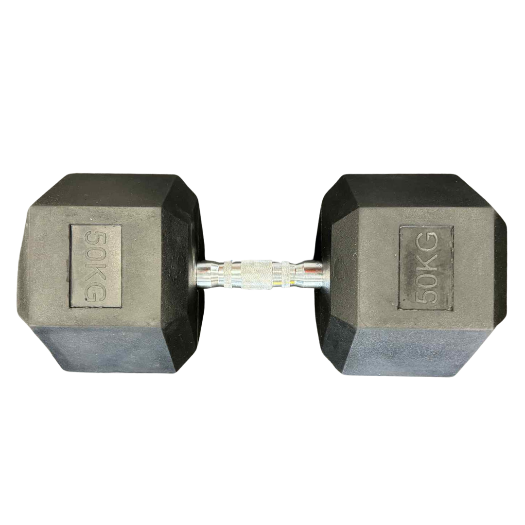 Rubber Hex Dumbbells