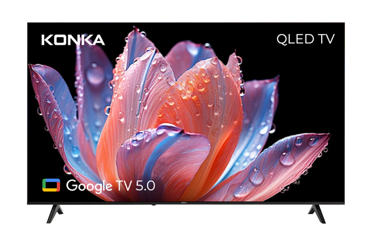 KONKA 65" 4K QLED  GOOGLE TV 5.0, HDMI2.1 ,HSR120Hz,T2+S2 (KDL65CK68QNTS)