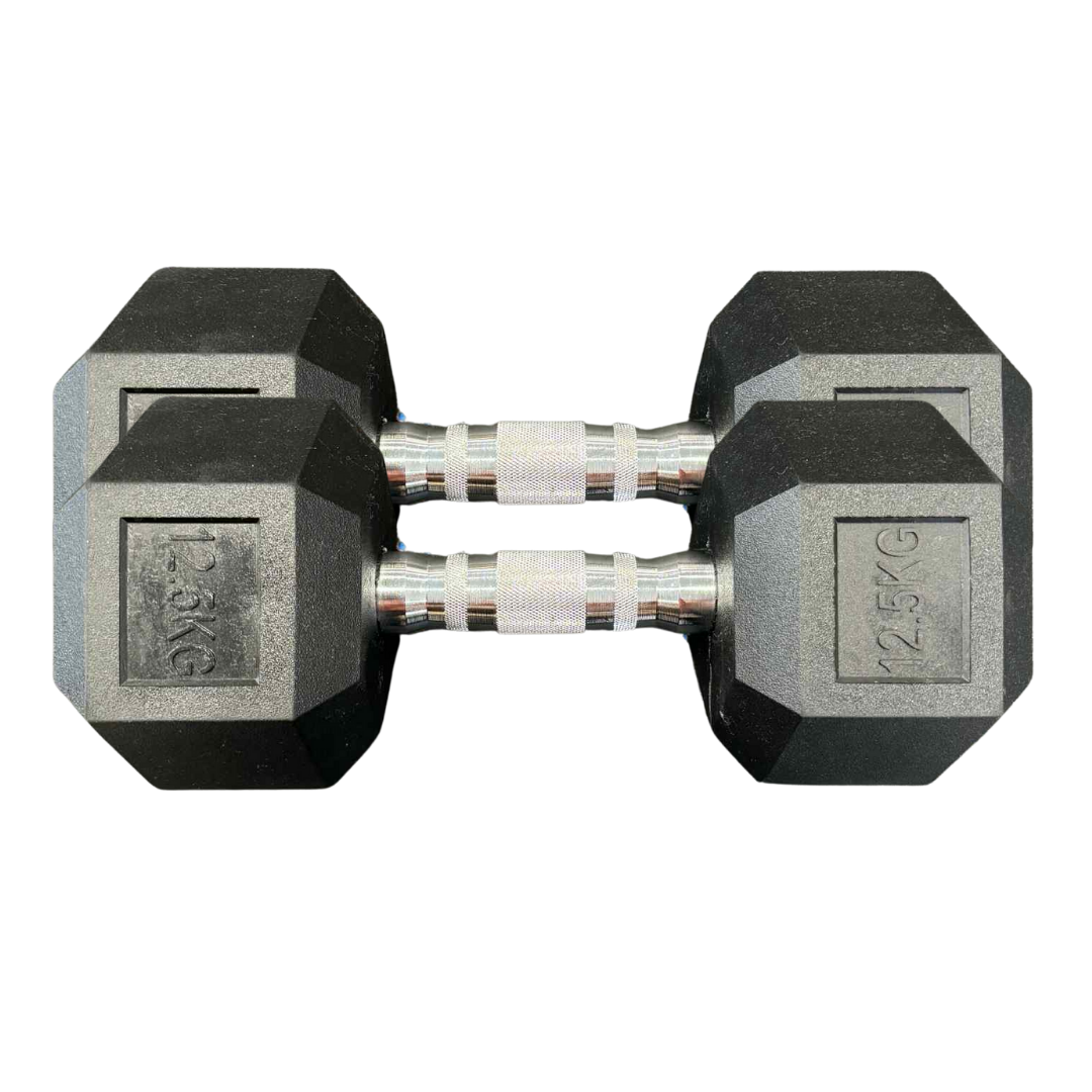 Rubber Hex Dumbbells