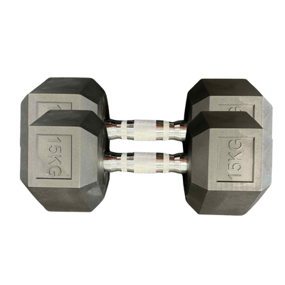 Rubber Hex Dumbbells