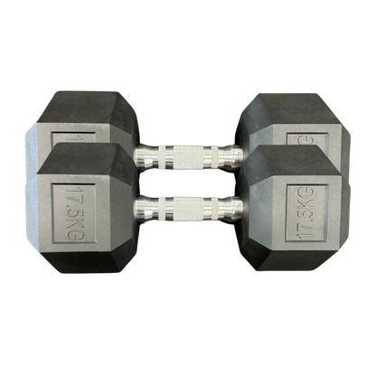 Rubber Hex Dumbbells