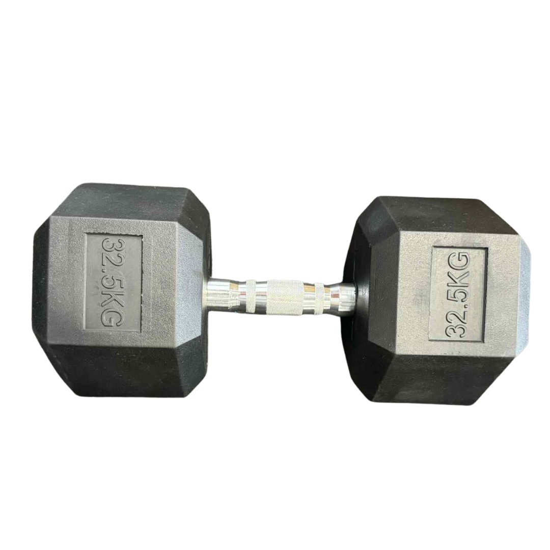 Rubber Hex Dumbbells