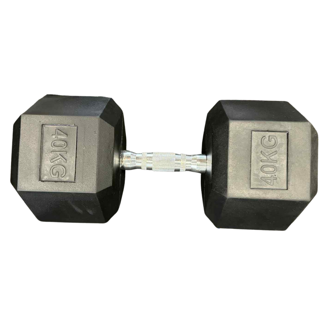 Rubber Hex Dumbbells
