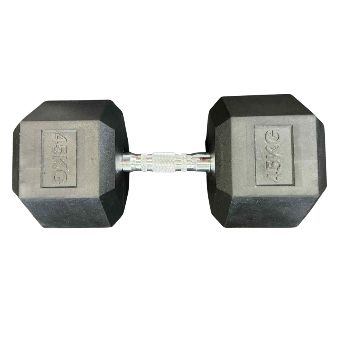 Rubber Hex Dumbbells