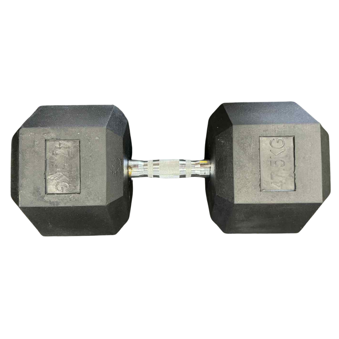 Rubber Hex Dumbbells