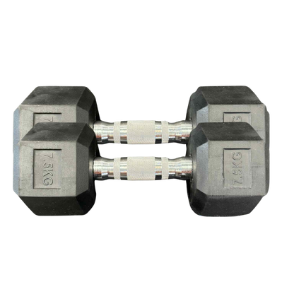 Rubber Hex Dumbbells