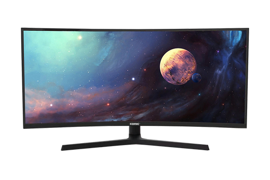 KONIC 34inch WQHD GAMEMonitor 144HZ , HDMI*2,DP,USB, Curve 3440*1440