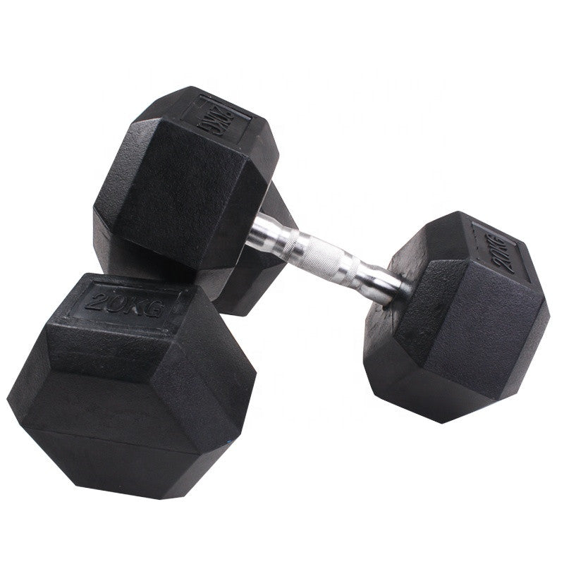 Rubber Hex Dumbbells